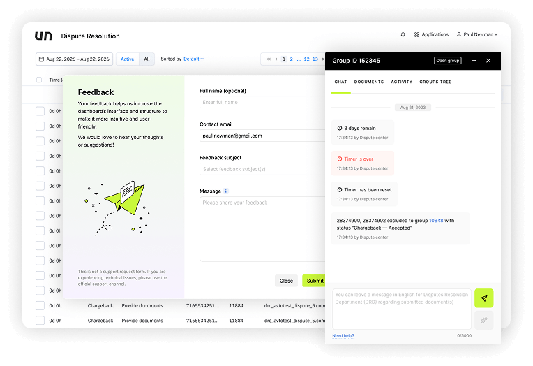 Internal tools interface