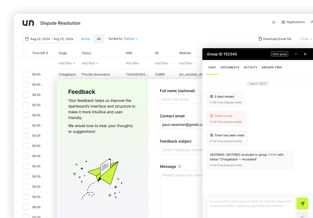 Internal tools interface